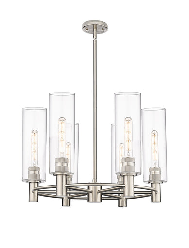 Downtown Urban LED Chandelier Polished Nickel