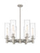 Innovations - 434-6CR-PN-G434-12CL - LED Chandelier - Downtown Urban - Polished Nickel