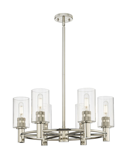 Downtown Urban LED Chandelier Polished Nickel