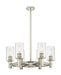 Innovations - 434-6CR-PN-G434-7CL - LED Chandelier - Downtown Urban - Polished Nickel