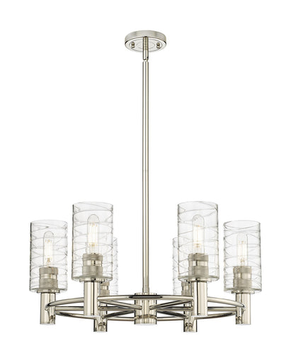 Downtown Urban LED Chandelier Polished Nickel