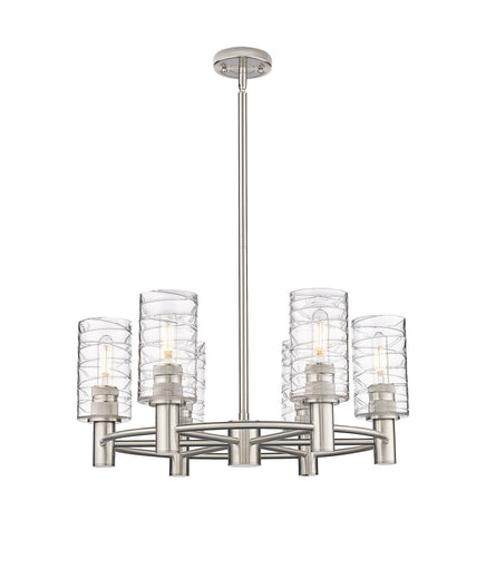 Downtown Urban LED Chandelier Satin Nickel