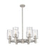Innovations - 434-6CR-SN-G434-7DE - LED Chandelier - Downtown Urban - Satin Nickel