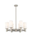 Innovations - 434-6CR-SN-G434-7WH - LED Chandelier - Downtown Urban - Satin Nickel