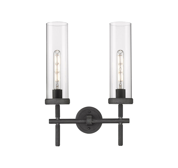 Innovations - 471-2W-WZ-G471-12CL - LED Bath Vanity - Downtown Urban - Weathered Zinc