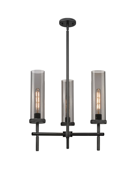 Innovations - 471-3CR-BK-G471-12SM - LED Pendant - Downtown Urban - Matte Black