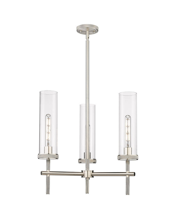 Innovations - 471-3CR-SN-G471-12CL - LED Pendant - Downtown Urban - Satin Nickel