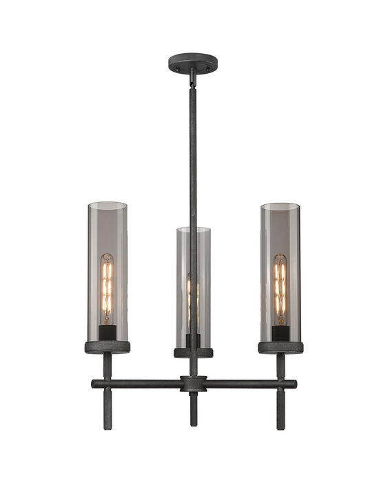 Innovations - 471-3CR-WZ-G471-12SM - LED Pendant - Downtown Urban - Weathered Zinc