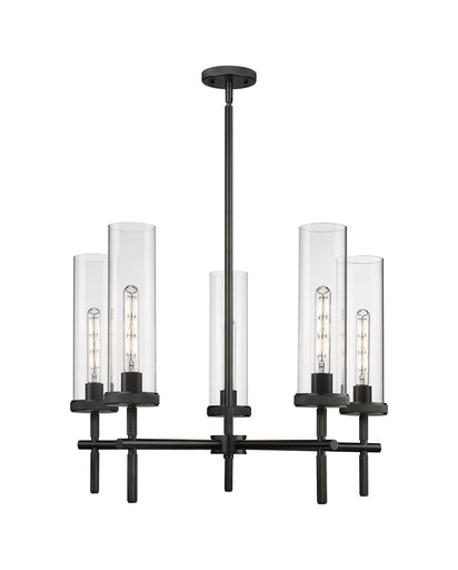 Downtown Urban LED Chandelier Matte Black