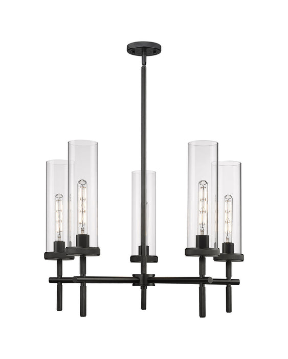 Innovations - 471-5CR-BK-G471-12CL - LED Chandelier - Downtown Urban - Matte Black