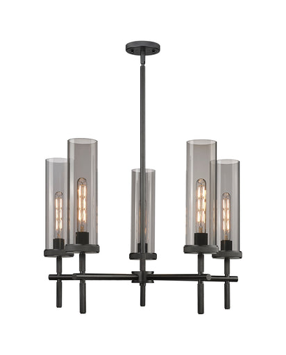 Downtown Urban LED Chandelier Matte Black