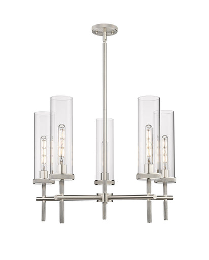 Downtown Urban LED Chandelier Satin Nickel
