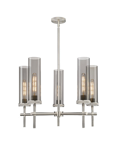 Downtown Urban LED Chandelier Satin Nickel