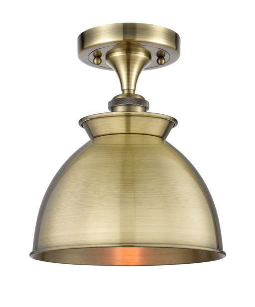 Innovations - 516-1C-AB-M14-AB - One Light Semi-Flush Mount - Ballston - Antique Brass