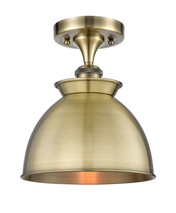 Innovations - 516-1C-AB-M14-AB - One Light Semi-Flush Mount - Ballston - Antique Brass