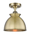 Innovations - 516-1C-AB-M14-AB - One Light Semi-Flush Mount - Ballston - Antique Brass