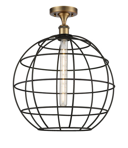 Ballston LED Semi-Flush Mount Brushed Brass