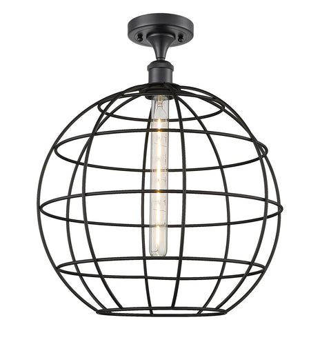 Ballston LED Semi-Flush Mount Matte Black