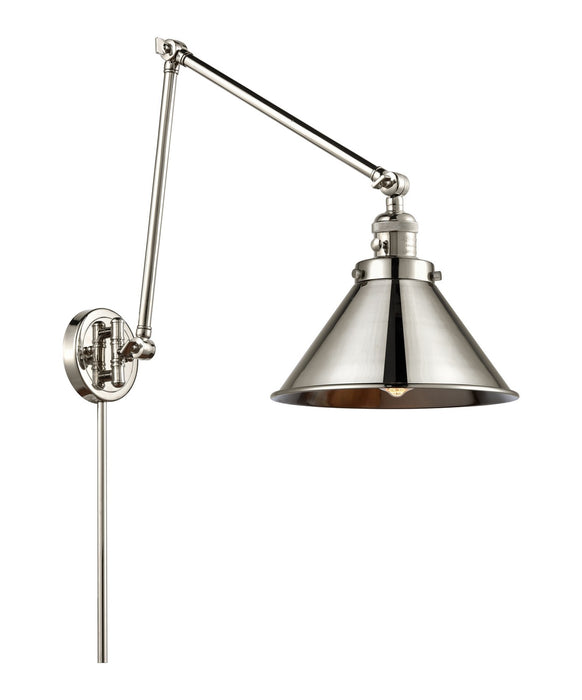 Innovations - 238-PN-M10-PN-LED - LED Swing Arm Lamp - Franklin Restoration - Polished Nickel