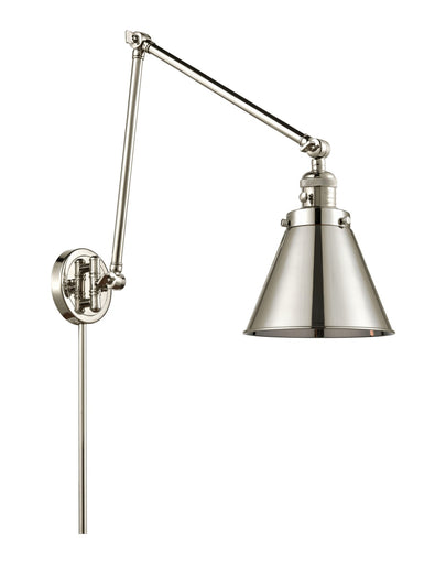 Franklin Restoration LED Swing Arm Lamp Polished Nickel