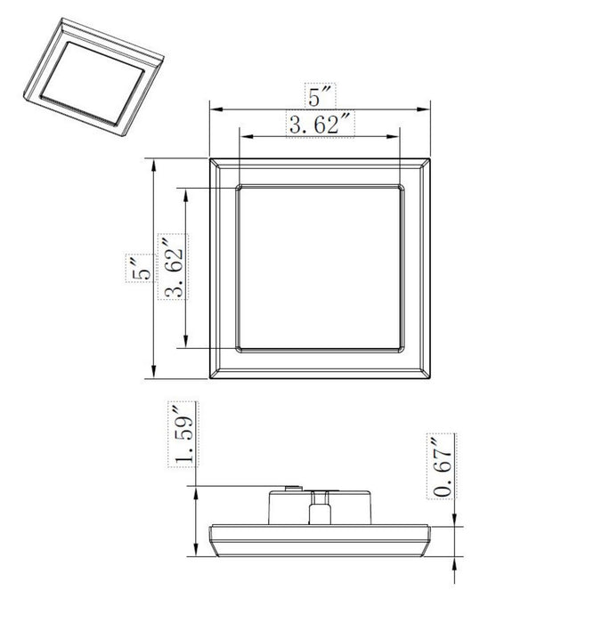 Nuvo Lighting - 62-1707 - LED Flush Mount - Brushed Nickel