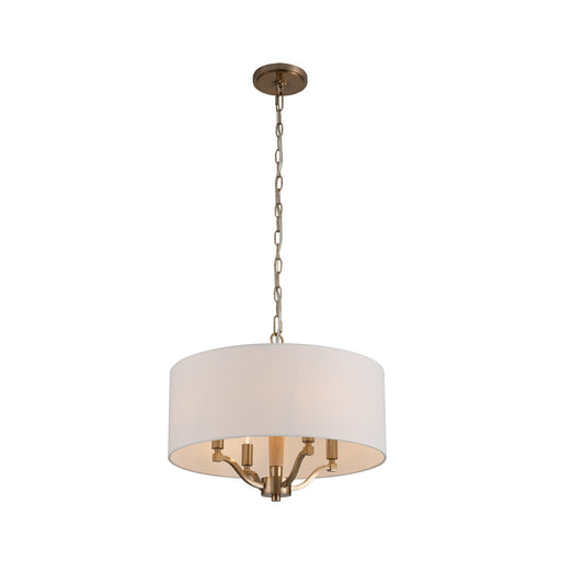 Curva Four Light Chandelier Brushed Champagne Gold