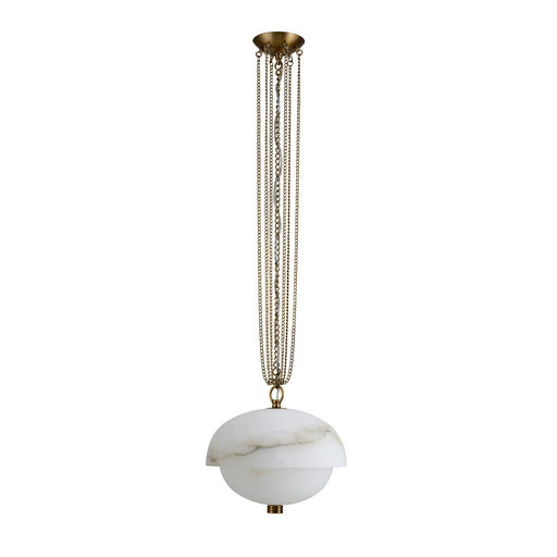 Volterra LED Pendant Winter Brass