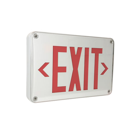 Exit LED Self-Diagnostic Exit & Emergency Sign w/ Battery Backup White