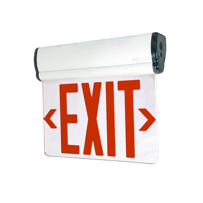Nora Lighting - NX-810-LEDRMW - LED Edge-Lit Exit Sign - Exit - White