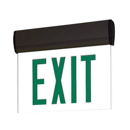 Exit LED Edge-Lit Exit Sign Black