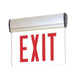 Nora Lighting - NX-811-LEDRCA - LED Edge-Lit Exit Sign - Exit - Aluminum