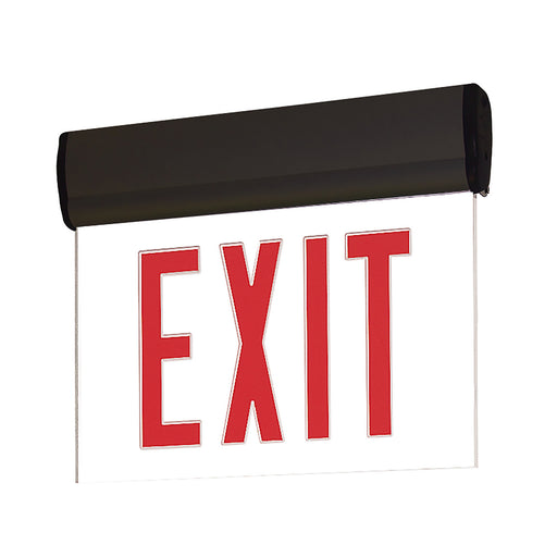 Exit LED Edge-Lit Exit Sign Black