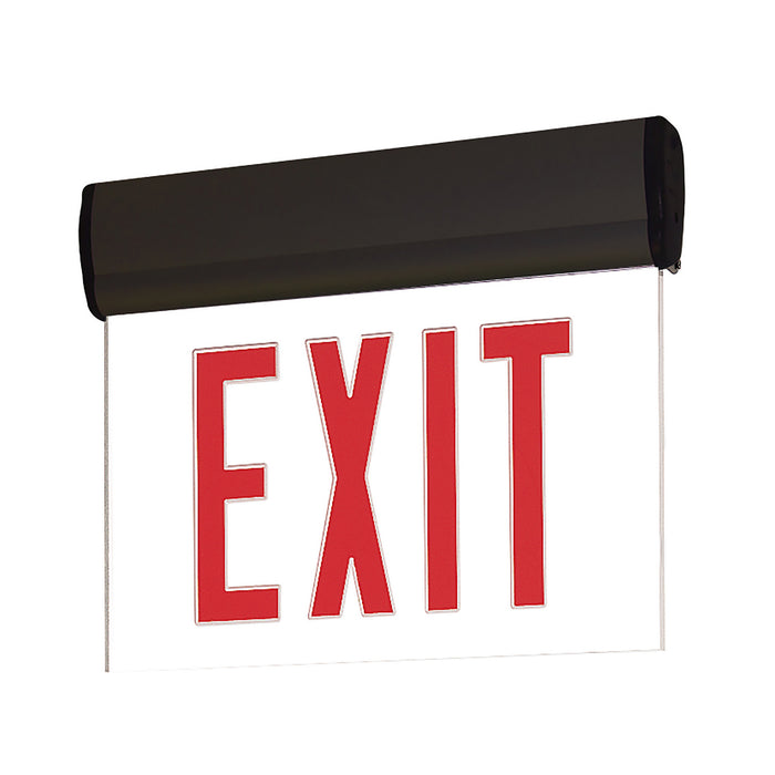 Nora Lighting - NX-811-LEDRCB - LED Edge-Lit Exit Sign - Exit - Black