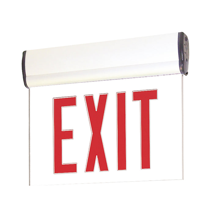 Nora Lighting - NX-811-LEDRCW - LED Edge-Lit Exit Sign - Exit - White