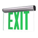 Nora Lighting - NX-812-LEDGCA - LED Edge-Lit Exit Sign - Exit - Aluminum