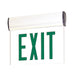 Nora Lighting - NX-812-LEDGCW - LED Edge-Lit Exit Sign - Exit - White