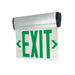 Nora Lighting - NX-812-LEDGMA - LED Edge-Lit Exit Sign - Exit - Aluminum