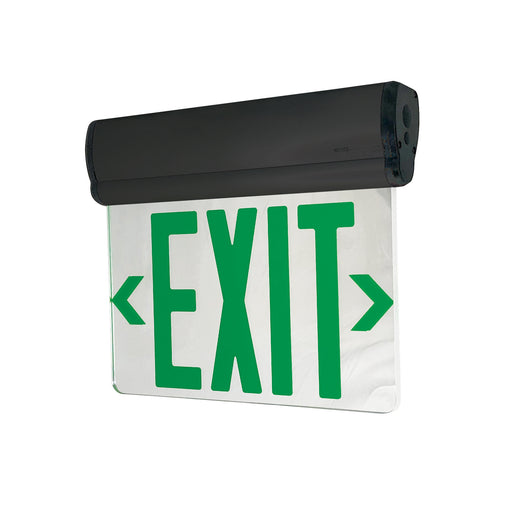 Exit LED Edge-Lit Exit Sign Black