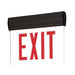 Nora Lighting - NX-812-LEDRCB - LED Edge-Lit Exit Sign - Exit - Black