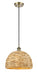 Innovations - 516-1P-AB-RBD-12-NAT - One Light Pendant - Downtown Urban - Antique Brass