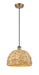 Innovations - 516-1P-BB-RBD-12-NAT - One Light Pendant - Downtown Urban - Brushed Brass