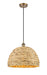 Innovations - 516-1P-BB-RBD-16-NAT - One Light Pendant - Downtown Urban - Brushed Brass