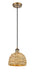 Innovations - 516-1P-BB-RBD-8-NAT - One Light Pendant - Downtown Urban - Brushed Brass