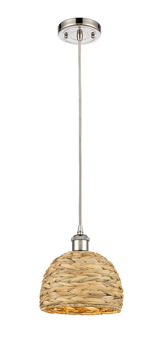 Innovations - 516-1P-PN-RBD-8-NAT - One Light Pendant - Downtown Urban - Polished Nickel