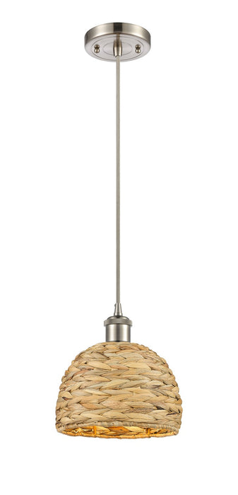 Innovations - 516-1P-SN-RBD-8-NAT - One Light Pendant - Downtown Urban - Satin Nickel