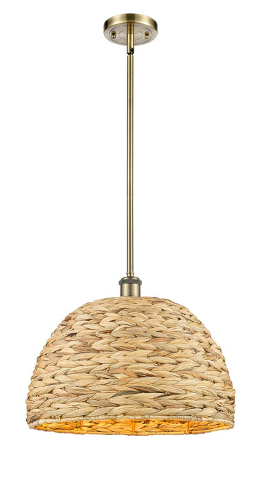 Innovations - 516-1S-AB-RBD-16-NAT - One Light Pendant - Downtown Urban - Antique Brass