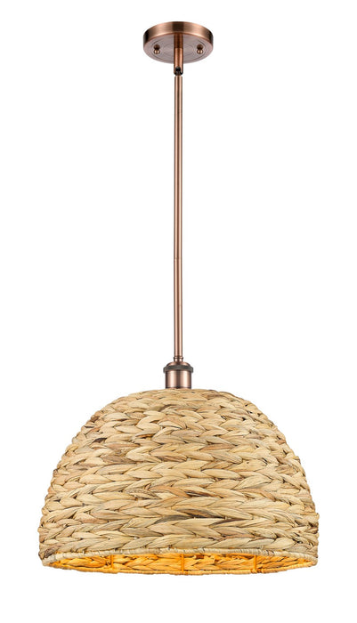 Innovations - 516-1S-AC-RBD-16-NAT - One Light Pendant - Downtown Urban - Antique Copper