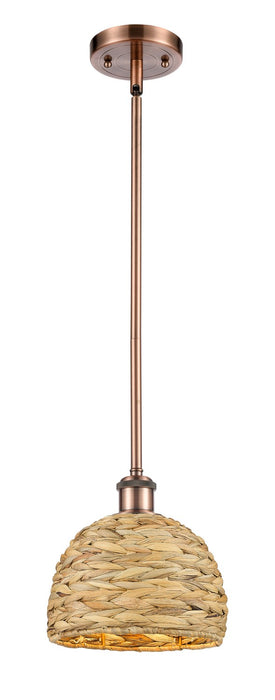 Innovations - 516-1S-AC-RBD-8-NAT - One Light Pendant - Downtown Urban - Antique Copper