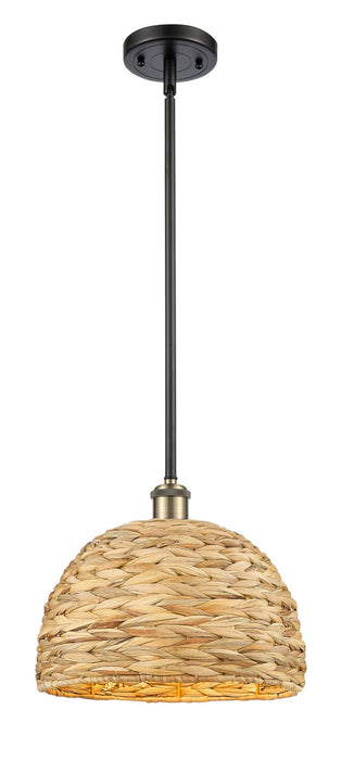 Innovations - 516-1S-BAB-RBD-12-NAT - One Light Pendant - Downtown Urban - Black Antique Brass