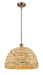 Innovations - 516-1S-BB-RBD-16-NAT - One Light Pendant - Downtown Urban - Brushed Brass